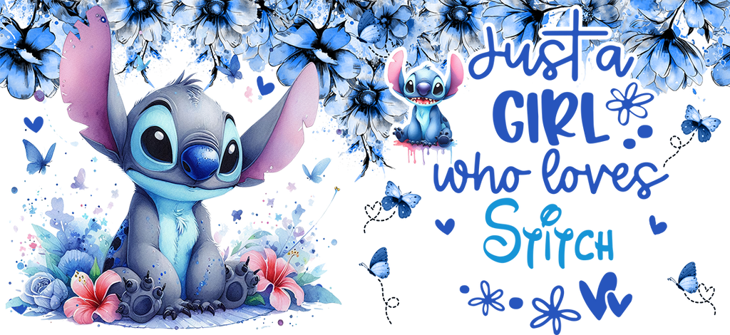 Diseños UV-DTF para Vasos Snowglobe de 16 oz (Stitch)
