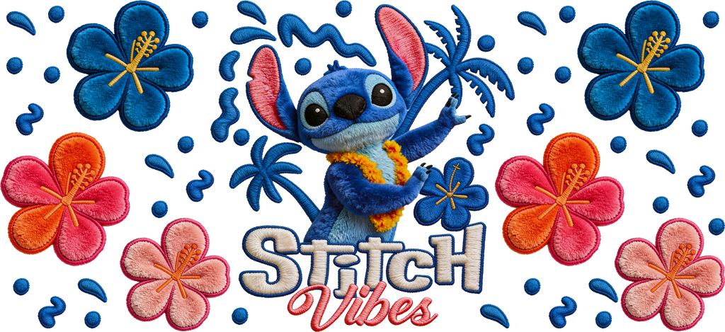 Diseños UV-DTF para Vasos Snowglobe de 16 oz (Stitch)
