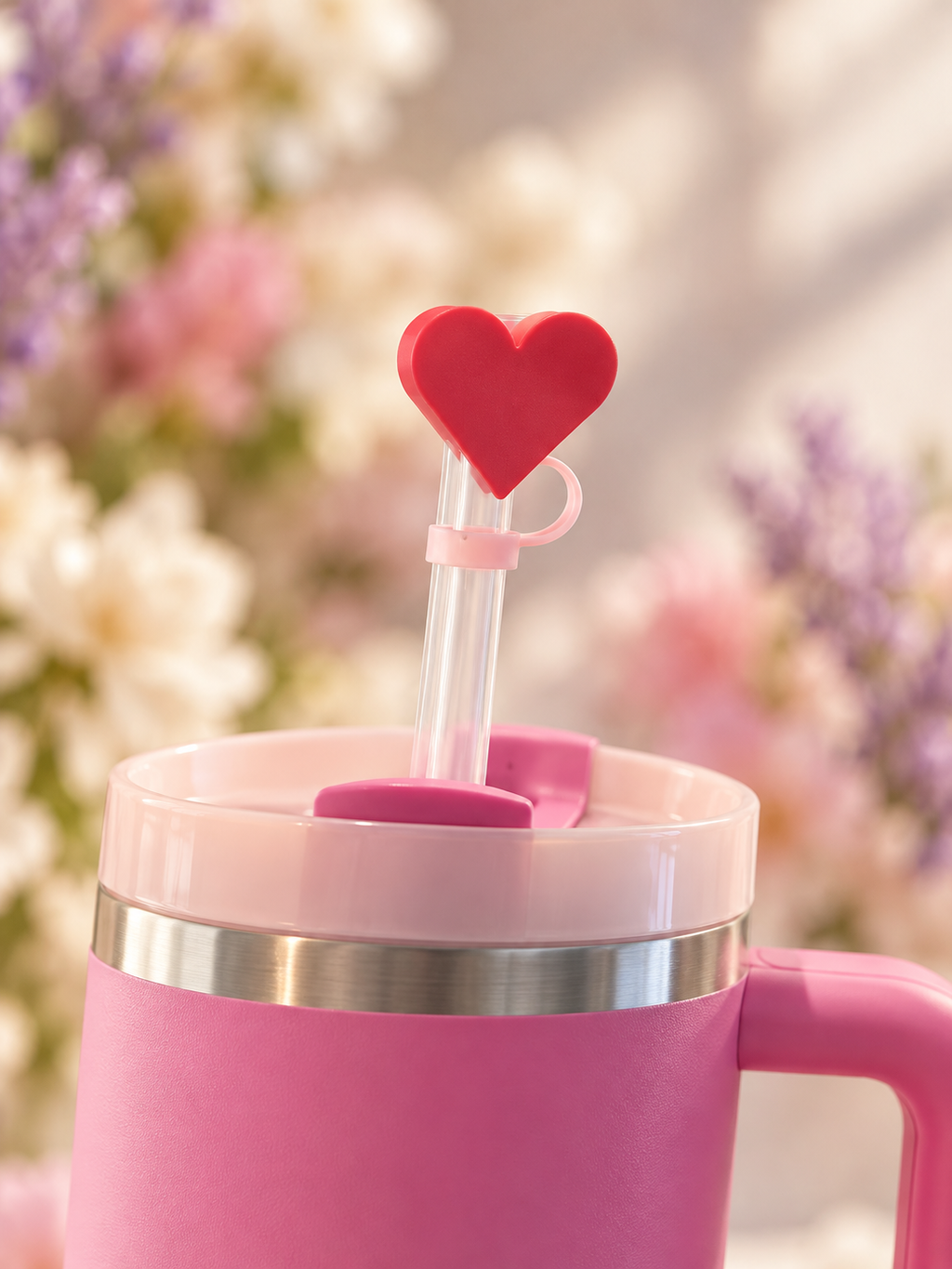 Tapón para popote — Corazón con tapón