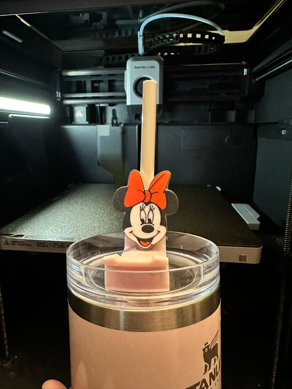 Decoración para popote — Minnie