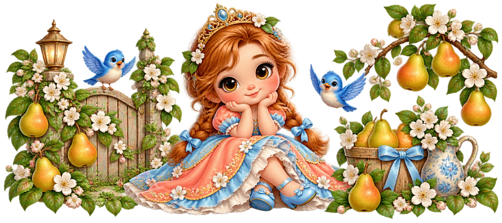 Princesas para niñas para vasos Snowglobe de 16 oz (UV-DTF)