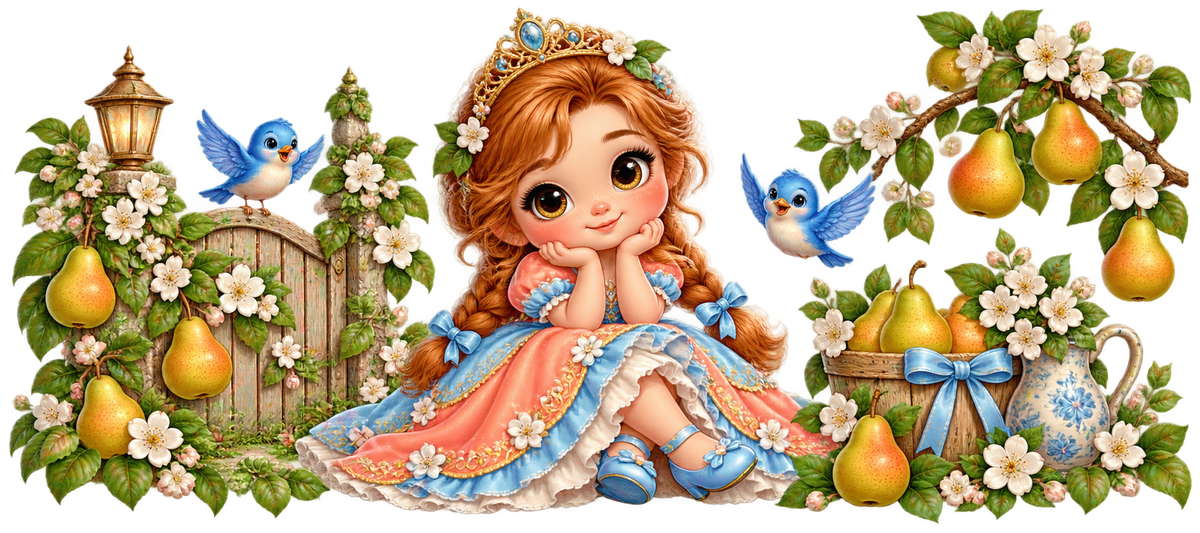 Princesas para niñas para vasos Snowglobe de 16 oz (UV-DTF)