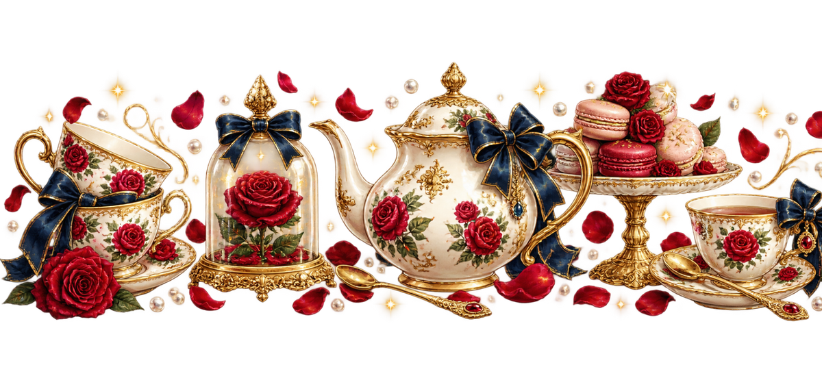 Romance Encantado para Vasos Snowglobe de 16 oz (Bella y la Bestia)