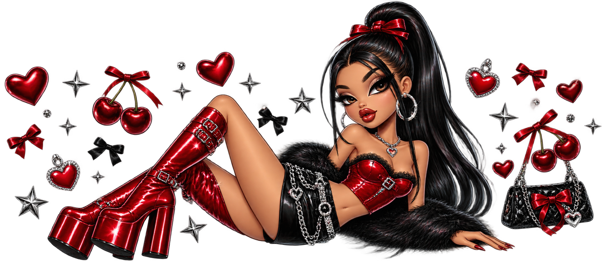 Diseños UV-DTF para Vasos Snowglobe de 16 oz (Bratz)
