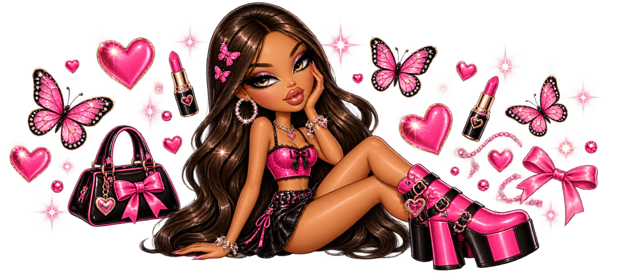 Diseños UV-DTF para Vasos Snowglobe de 16 oz (Bratz)
