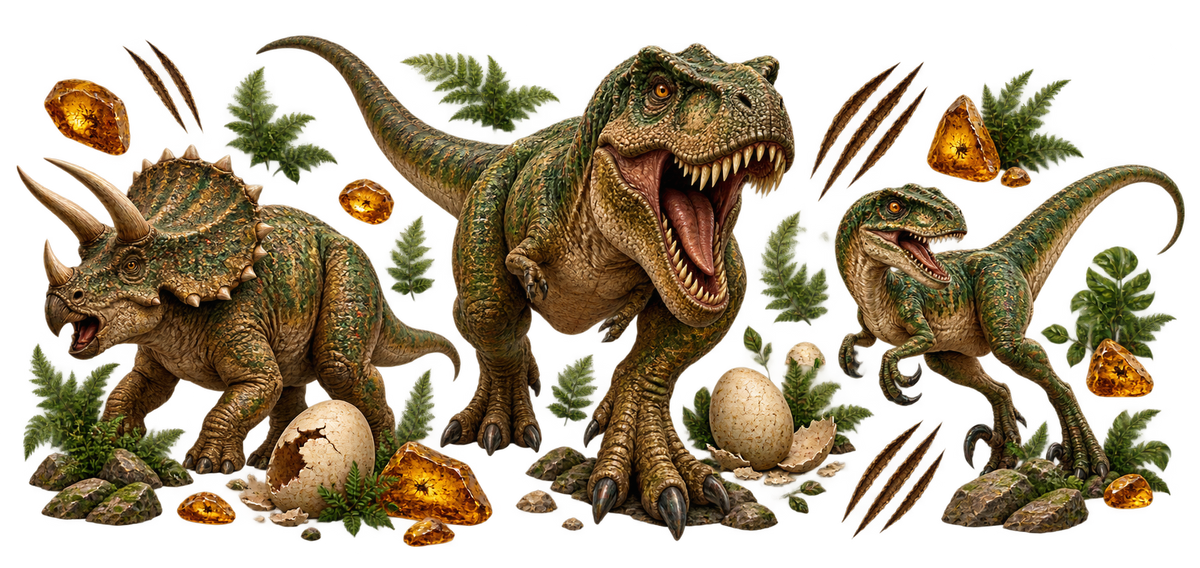 Mundo de Dinosaurios para Vasos Snowglobe de 16 oz (dinosaurios)