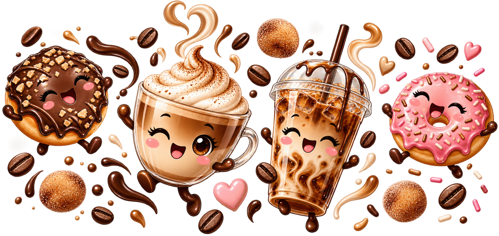 Dulce Mundo de Donas para Vasos Snowglobe de 16 oz (Donas)