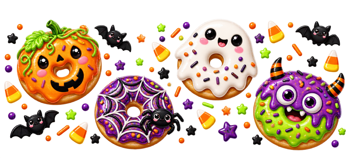 Dulce Mundo de Donas para Vasos Snowglobe de 16 oz (Donas)