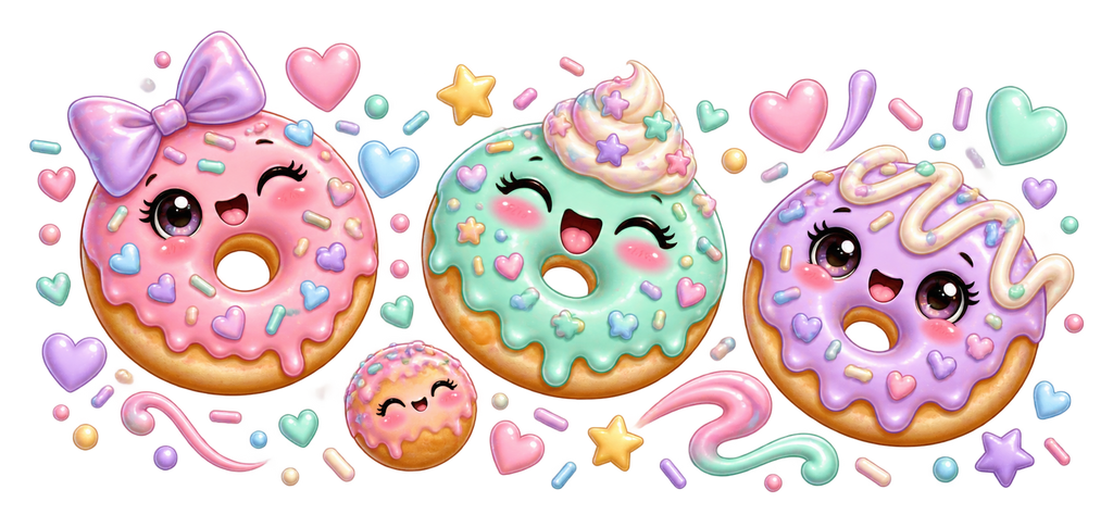 Dulce Mundo de Donas para Vasos Snowglobe de 16 oz (Donas)