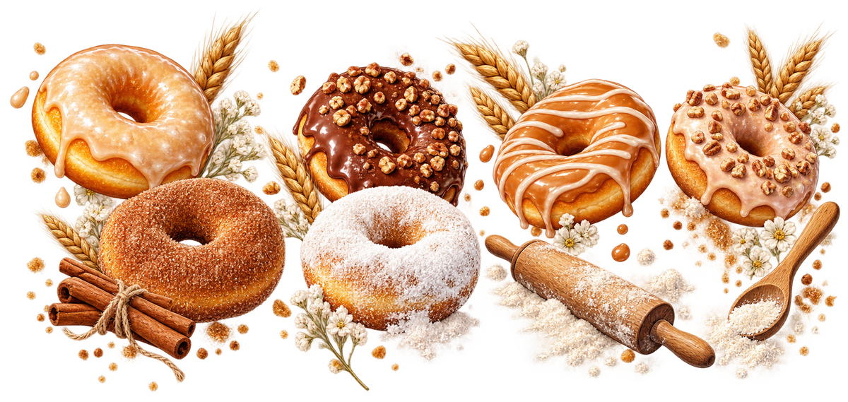 Dulce Mundo de Donas para Vasos Snowglobe de 16 oz (Donas)