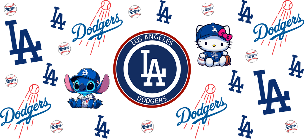 Pasión Azul de Béisbol para Vasos Snowglobe de 16 oz (LA Dodgers)