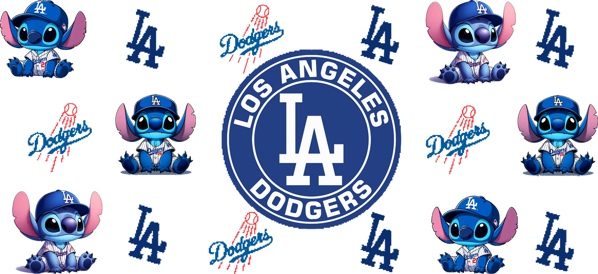 Pasión Azul de Béisbol para Vasos Snowglobe de 16 oz (LA Dodgers)