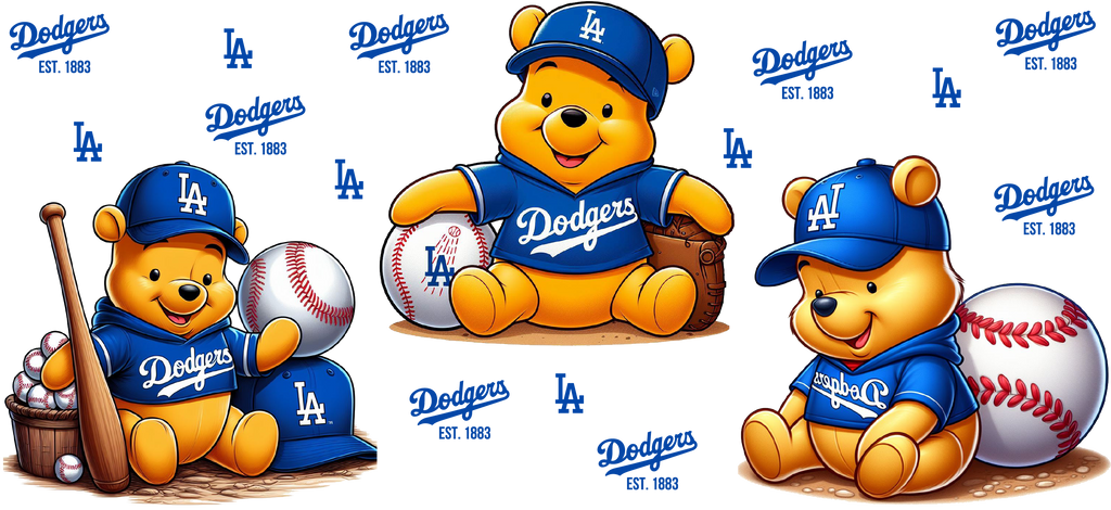Pasión Azul de Béisbol para Vasos Snowglobe de 16 oz (LA Dodgers)