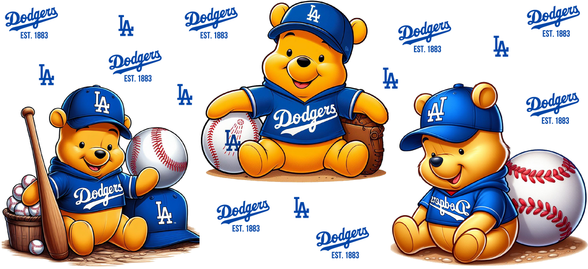 Pasión Azul de Béisbol para Vasos Snowglobe de 16 oz (LA Dodgers)