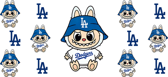 Pasión Azul de Béisbol para Vasos Snowglobe de 16 oz (LA Dodgers)