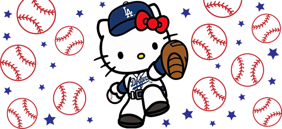 Pasión Azul de Béisbol para Vasos Snowglobe de 16 oz (LA Dodgers)