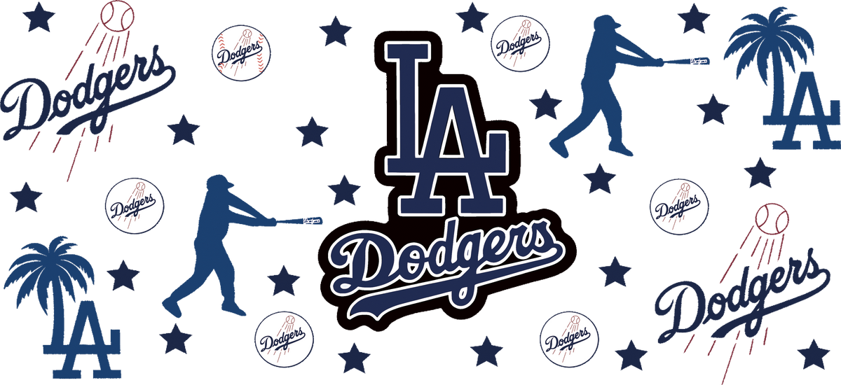 Pasión Azul de Béisbol para Vasos Snowglobe de 16 oz (LA Dodgers)