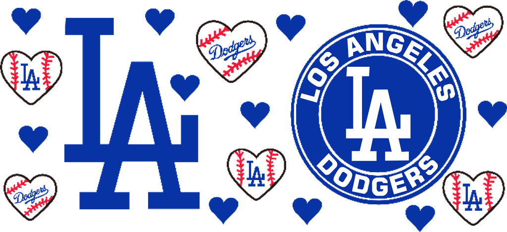 Pasión Azul de Béisbol para Vasos Snowglobe de 16 oz (LA Dodgers)
