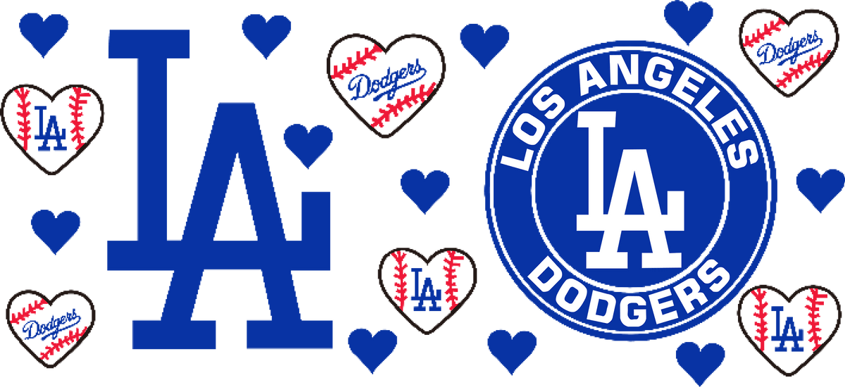 Pasión Azul de Béisbol para Vasos Snowglobe de 16 oz (LA Dodgers)