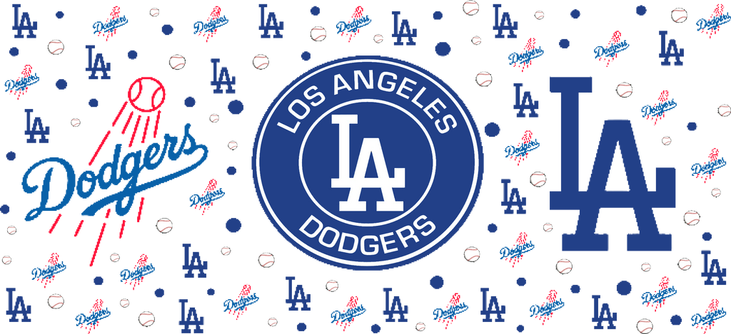 Pasión Azul de Béisbol para Vasos Snowglobe de 16 oz (LA Dodgers)