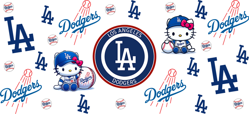 Pasión Azul de Béisbol para Vasos Snowglobe de 16 oz (LA Dodgers)