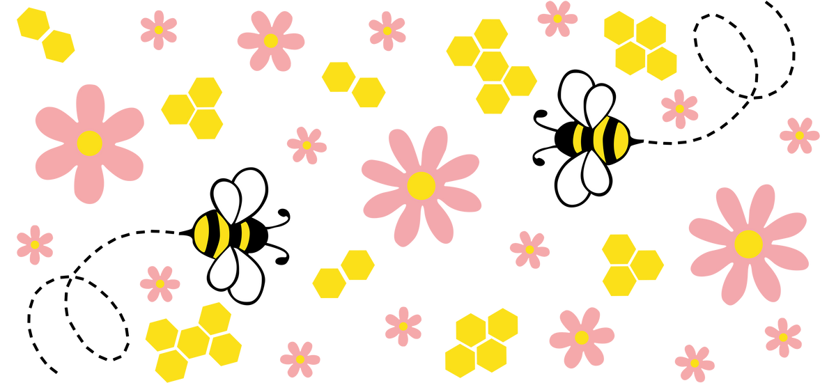 Flores, Mariposas y Frutas para Vasos Snowglobe de 16 oz (Flower Freud)