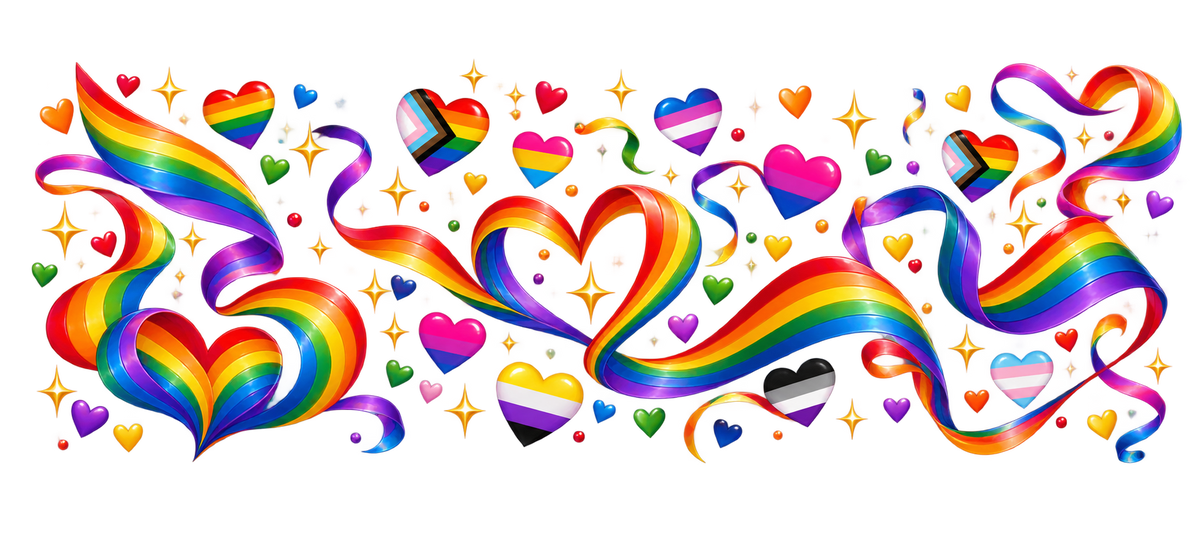 Orgullo LGBTQ+ para vasos Snowglobe de 16 oz (UV-DTF)