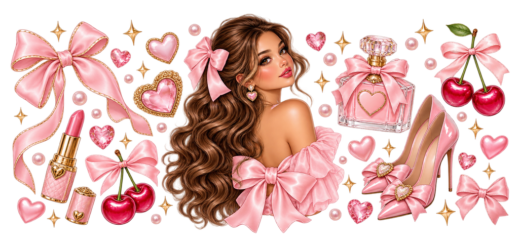 Estilo, Brillo y Actitud para Vasos Snowglobe de 16 oz (Girl)