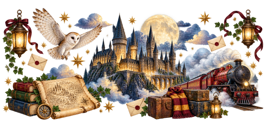 Magia y Aventuras para Vasos Snowglobe de 16 oz (Harry Potter)
