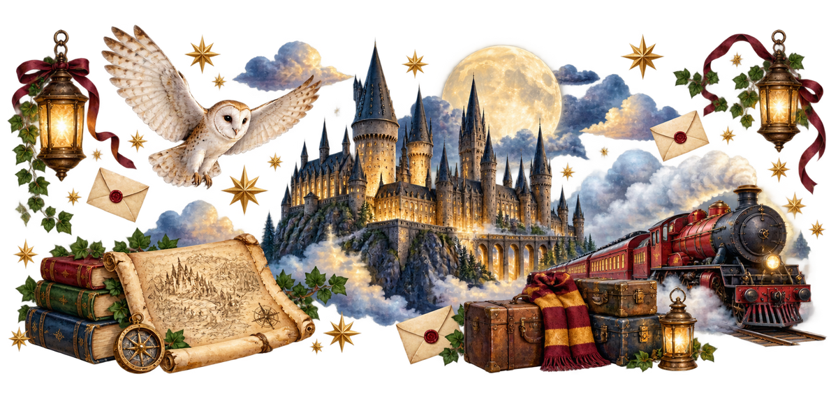 Magia y Aventuras para Vasos Snowglobe de 16 oz (Harry Potter)