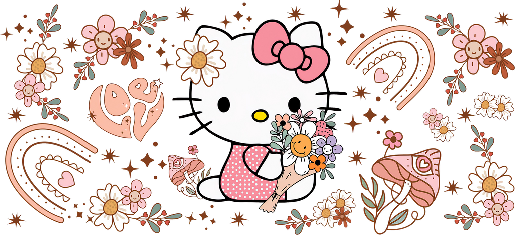 Dulzura Kawaii para Vasos Snowglobe de 16 oz (Hello Kitty)