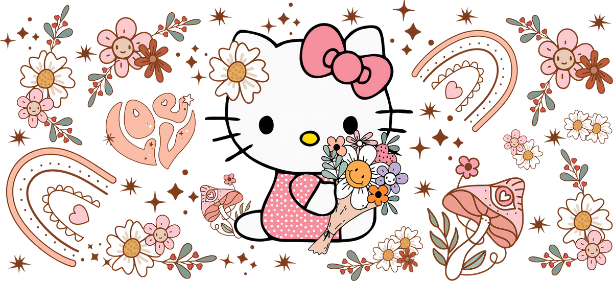 Dulzura Kawaii para Vasos Snowglobe de 16 oz (Hello Kitty)