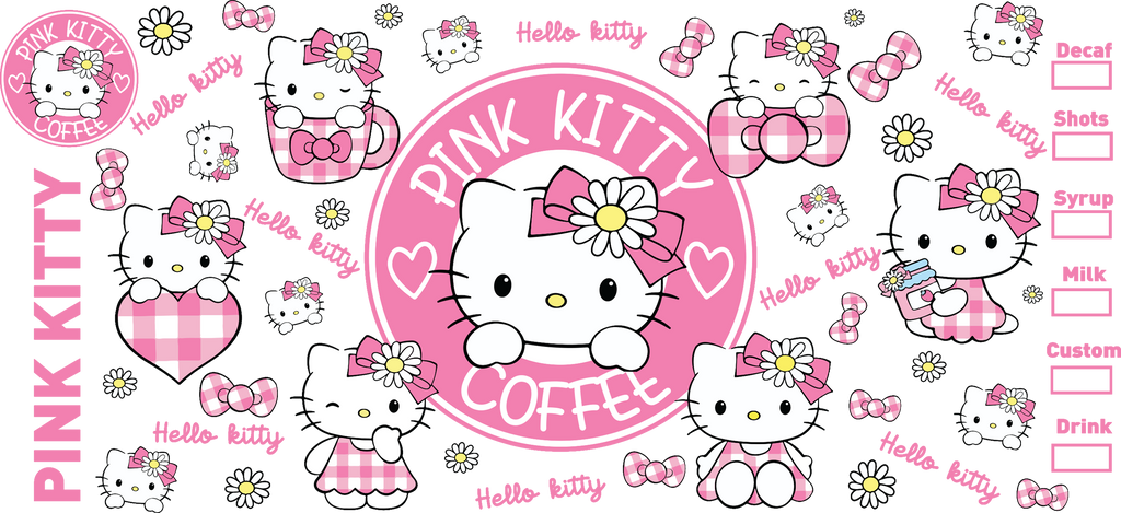 Dulzura Kawaii para Vasos Snowglobe de 16 oz (Hello Kitty)