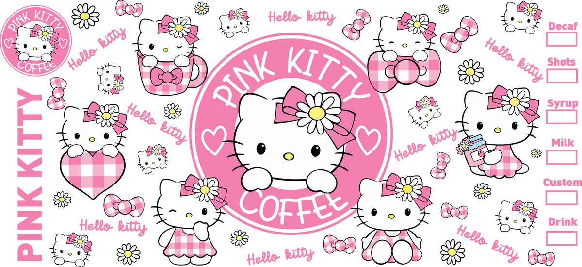Dulzura Kawaii para Vasos Snowglobe de 16 oz (Hello Kitty)