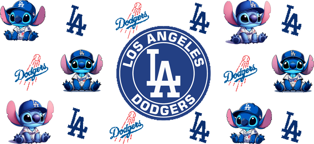 Pasión Azul de Béisbol para Vasos Snowglobe de 16 oz (LA Dodgers)