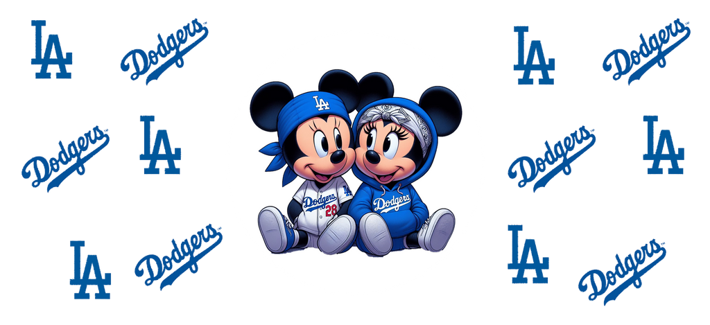 Pasión Azul de Béisbol para Vasos Snowglobe de 16 oz (LA Dodgers)