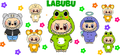 labubupara Vasos Snowglobe de 16 oz (labubu)
