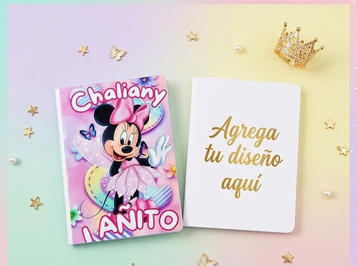 librito para colorear personalizado para cumpleaños 