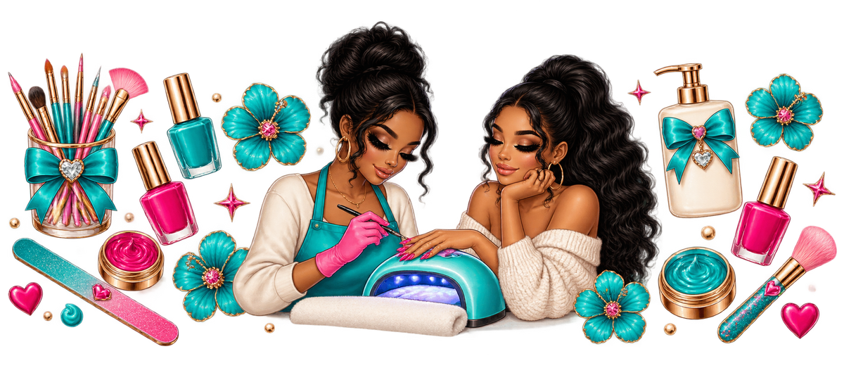 Manicurista para vasos Snowglobe de 16 oz (UV-DTF)
