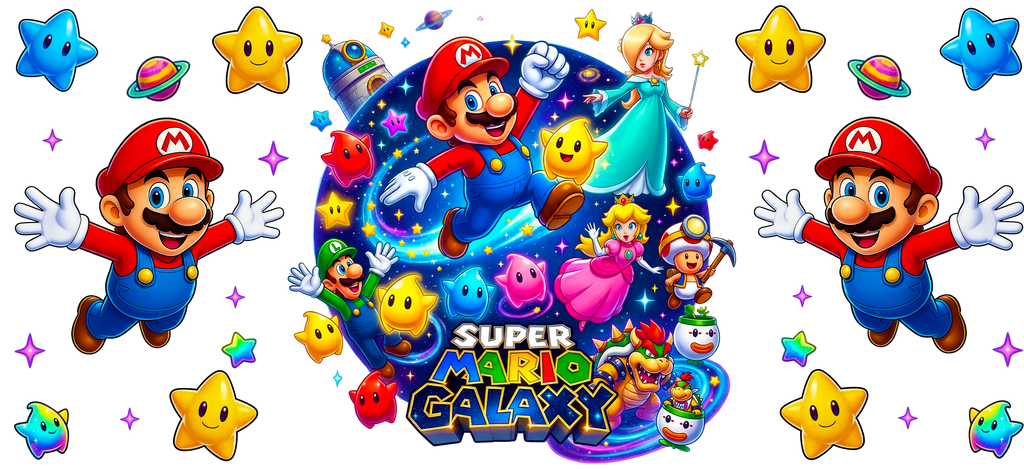 Aventura de Videojuego para Vasos Snowglobe de 16 oz (Mario)