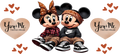 Amor de Pareja Clásica para Vasos Snowglobe de 16 oz (Mickey Minnie)