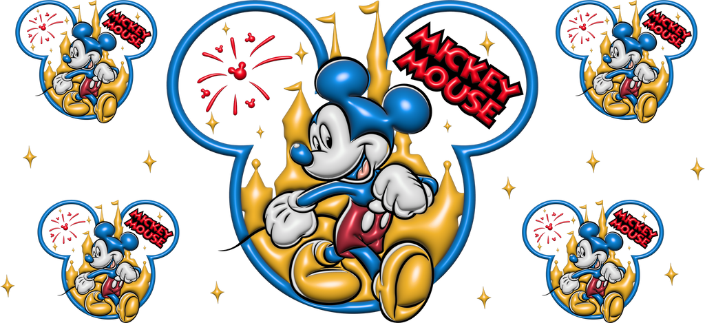 Amor de Pareja Clásica para Vasos Snowglobe de 16 oz (Mickey Minnie)