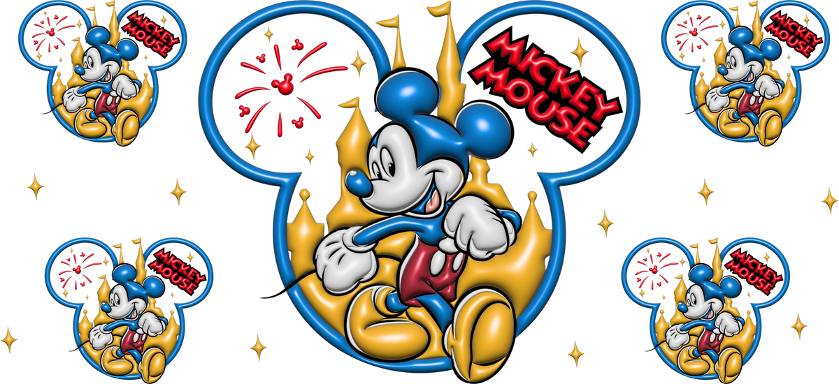 Amor de Pareja Clásica para Vasos Snowglobe de 16 oz (Mickey Minnie)