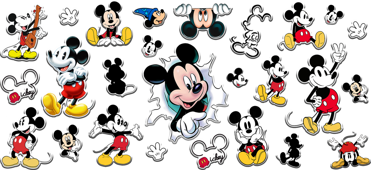 Amor de Pareja Clásica para Vasos Snowglobe de 16 oz (Mickey Minnie)