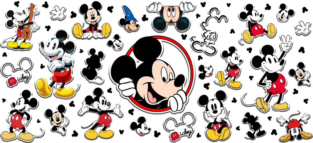 Amor de Pareja Clásica para Vasos Snowglobe de 16 oz (Mickey Minnie)