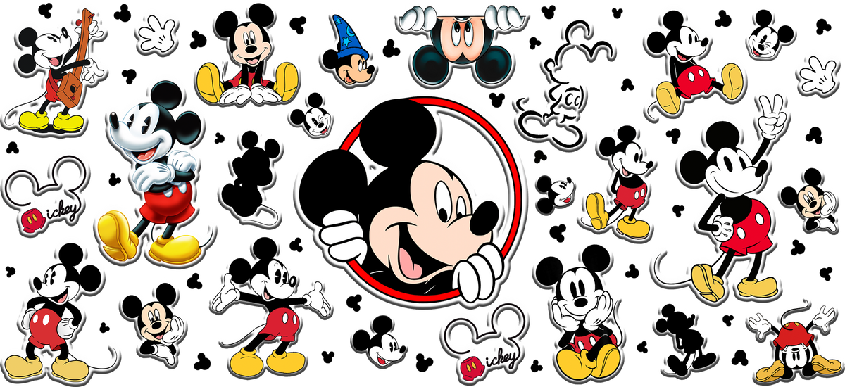 Amor de Pareja Clásica para Vasos Snowglobe de 16 oz (Mickey Minnie)