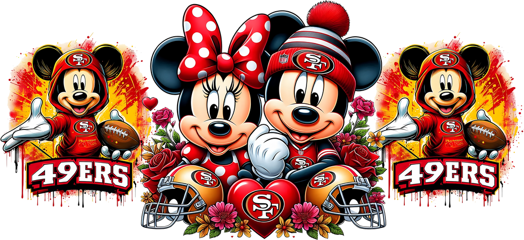 Diversión de Fútbol Americano para Vasos Snowglobe de 16 oz (Mickey NFL)