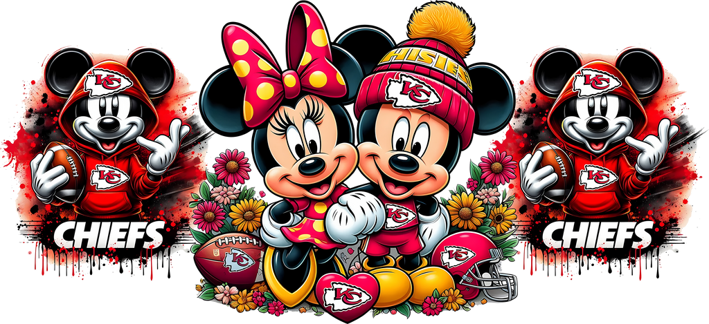 Diversión de Fútbol Americano para Vasos Snowglobe de 16 oz (Mickey NFL)