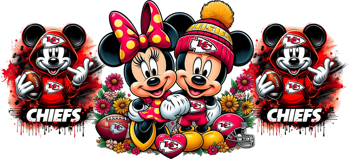 Diversión de Fútbol Americano para Vasos Snowglobe de 16 oz (Mickey NFL)