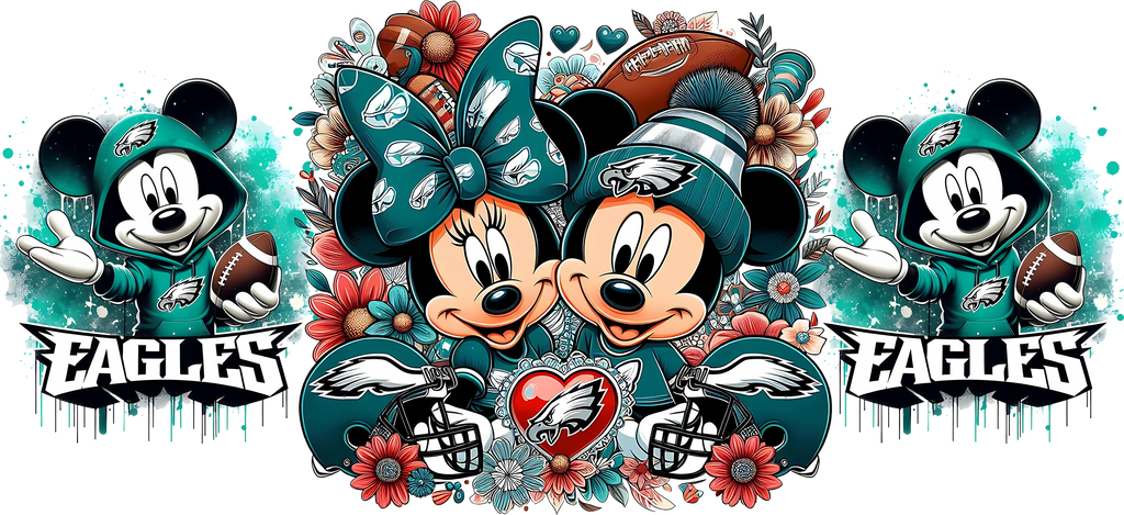 Diversión de Fútbol Americano para Vasos Snowglobe de 16 oz (Mickey NFL)